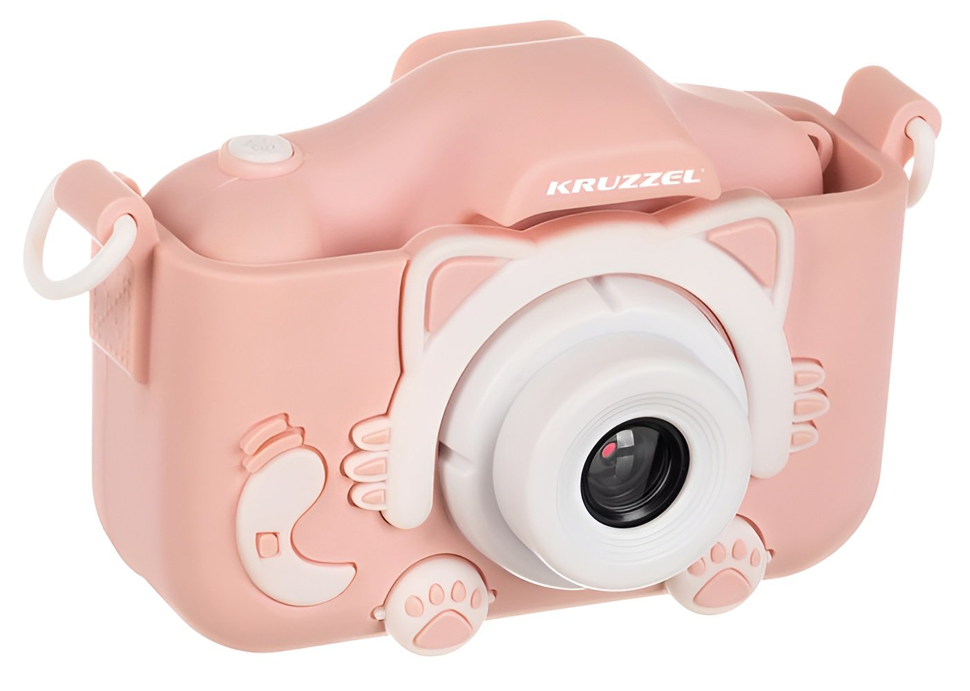 Malý kočičí digitální fotoaparát 1080P - růžovobílý