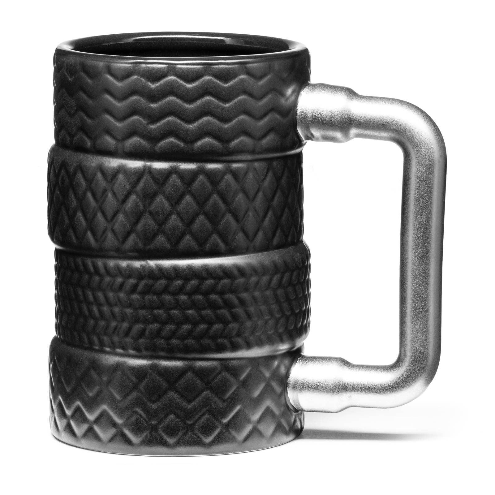 Originální sada pro řidiče a automechaniky – pneumatikový hrnek, lžička a klíčenka