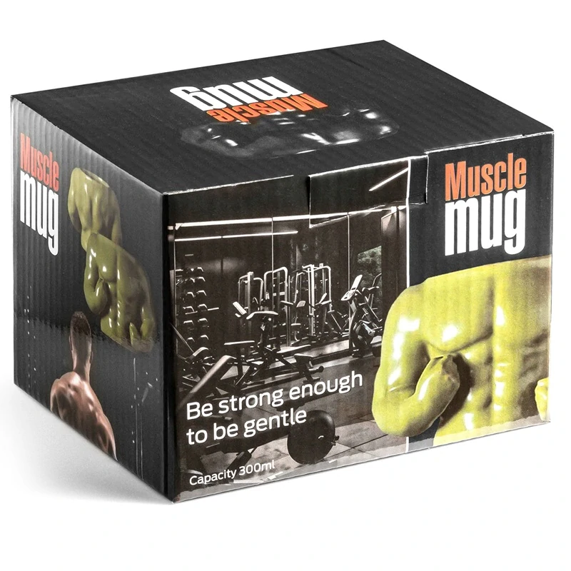 Svalnatý keramický hrnek pro siláky - Muscle Mug