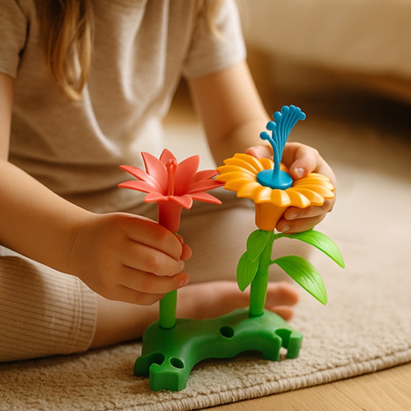 Stavebnice 3D bloky 139 dílků 26331 – Květinová zahrada
