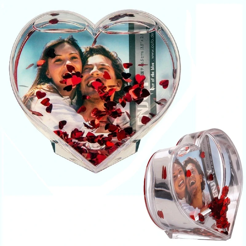 Dárek z lásky WITH LOVE – růže s krystalem, fotorámeček a originální deštník – Darot