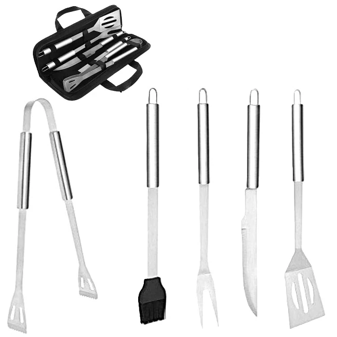 Sada grilovacích nástrojů 5 ks 27182 – nerez, kompaktní pouzdro na zip