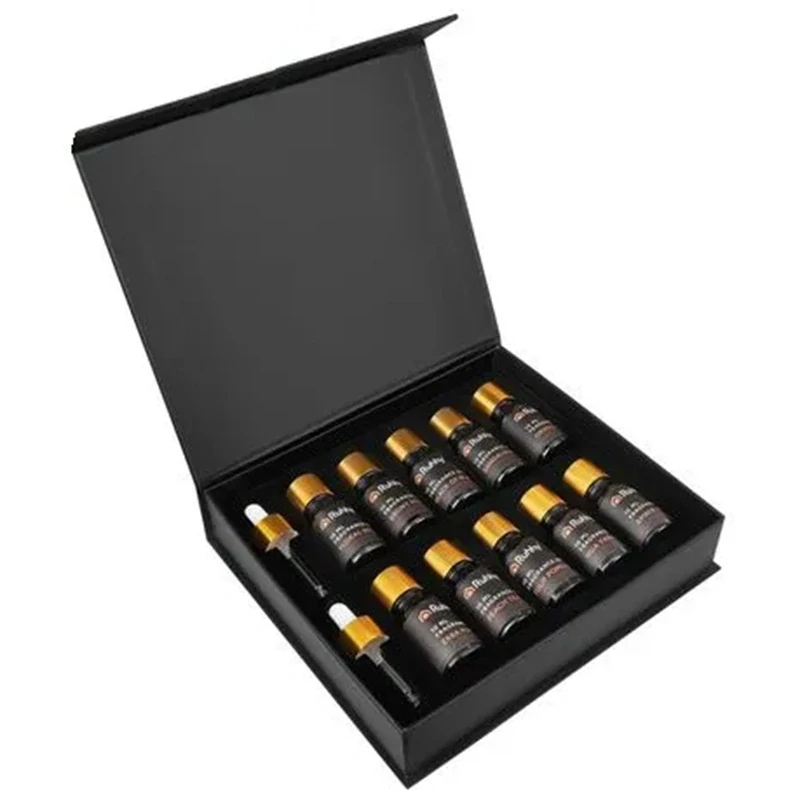 Vonné oleje do difuzéru sada 10 × 10 ml 27222 – elegantní magnetická krabička