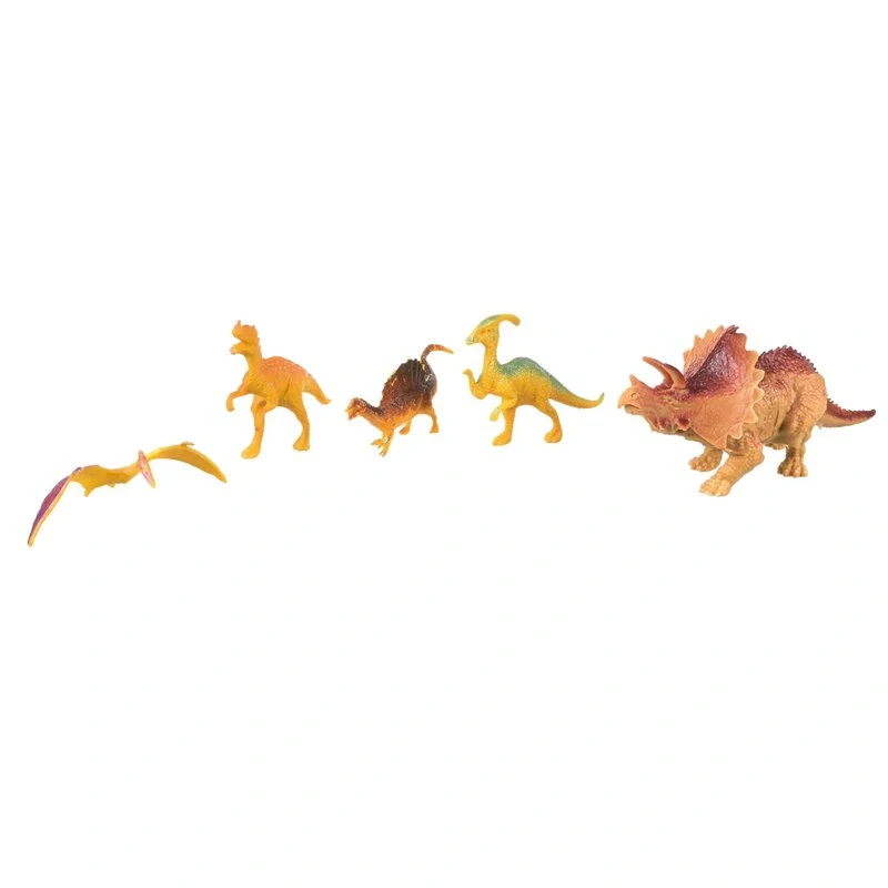 Dinosauři v batohu – hrací sada s figurkami, sopkou a vejci