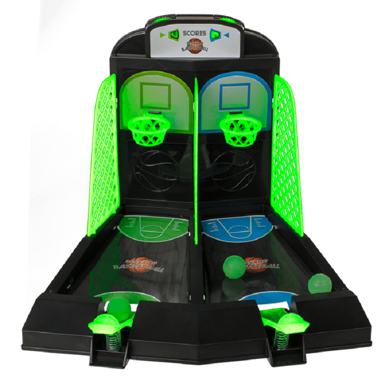 Stolní basketbal svítící ve tmě – Glow in the Dark, pro dva hráče