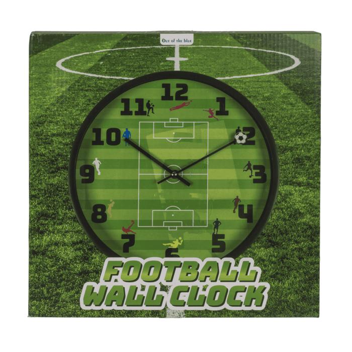Hodiny pro fotbalistu – Fotbalové hřiště, míč na ručičce