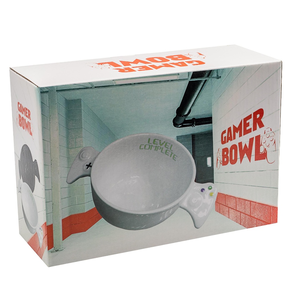 Miska pro hráče 700 ml s podtáckem – Gamer Level Cleared