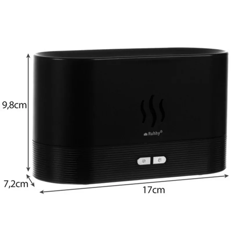 USB zvlhčovač vzduchu 180ml s difuzérem 22542 – Ohnivý efekt