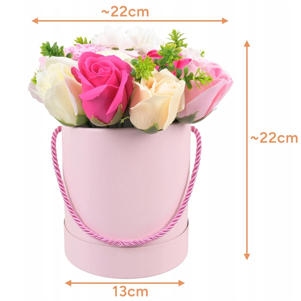 Růžový box plný nevadnoucích růží 27595 – elegantní dárek pro ženu