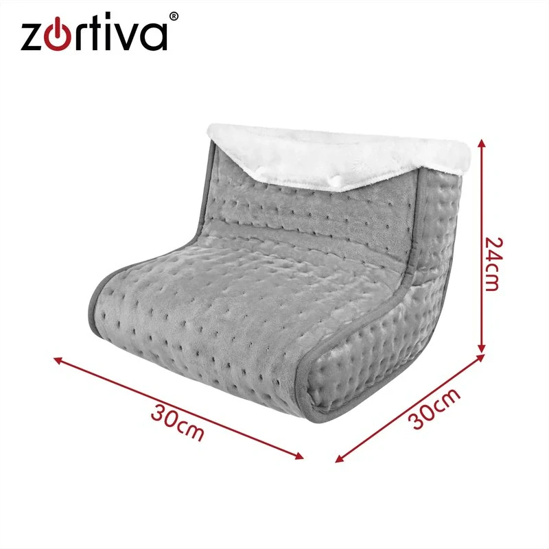 Elektrický ohřívač na obě nohy Zortiva 30 × 30 cm – časovač a 10 stupňů