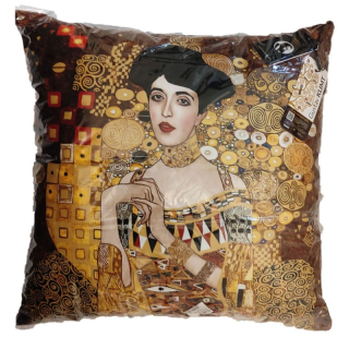 Art polštářek Gustav Klimt - Zlatá Adéla