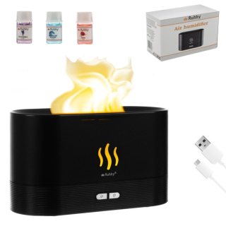 USB zvlhčovač vzduchu 180ml s difuzérem 22542 – Ohnivý efekt
