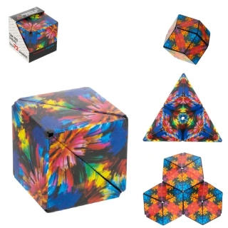 Magnetická barevná antistresová kostka - Puzzle