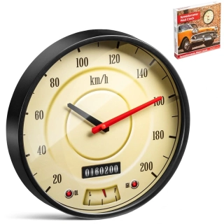 Nástěnné hodiny pro auto-moto nadšence – RETRO TACHOMETR 