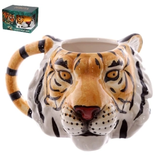 Originální keramický hrnek - Hlava tygra
