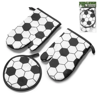 Fotbalové kuchařské rukavice s podložkou - Fotbalový míč