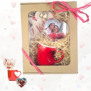 Dárek z lásky Srdíčkové ouško – hrníček a romantický fotorámeček – Darot