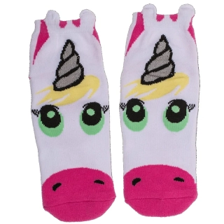 Protiskluzové ponožky 99% Unicorn – jednorožec s ušima