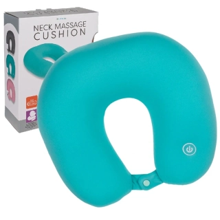 Masážní polštářek na krk světle tyrkysový – pro pohodlí na cestách