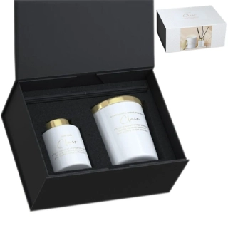 Dárková kazeta aroma difuzér a svíčka For Her Bartek Candles – vůně květinová 220 g + 100 ml