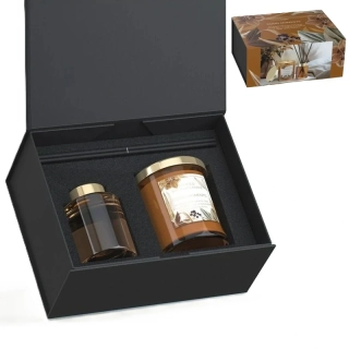 Dárková kazeta aroma difuzér a svíčka Good Moments Bartek Candles – vůně ovocná 220 g + 100 ml
